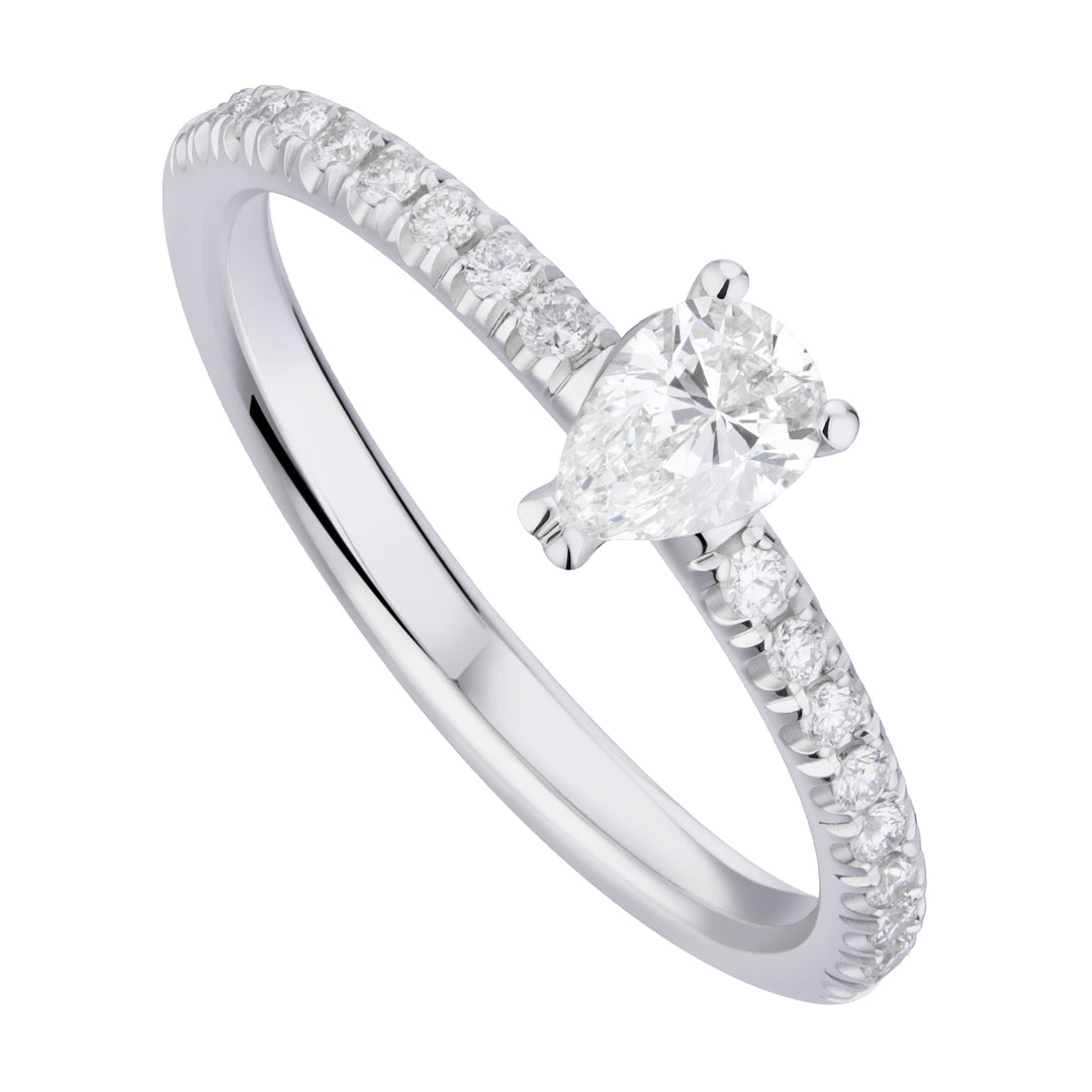 World Diamond Group solitaire ring with drop and recessed shank AGOC016DI2-19129110079