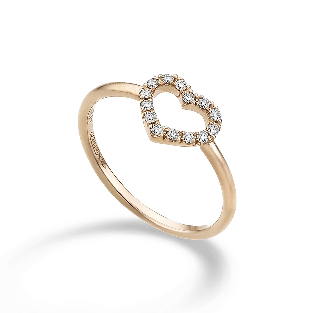 Golay love me small heart ring in diamonds AFCU004DI-22119110012