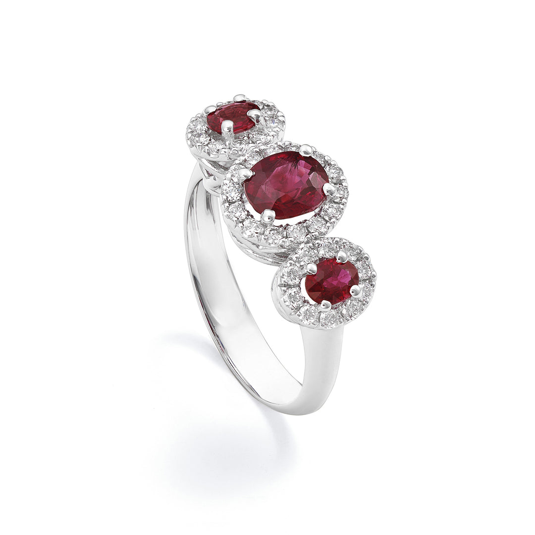 Golay rubin trilogi ring 4x3 cent 6x5 forts. diamanter ACL3123DIRU56-24030110108