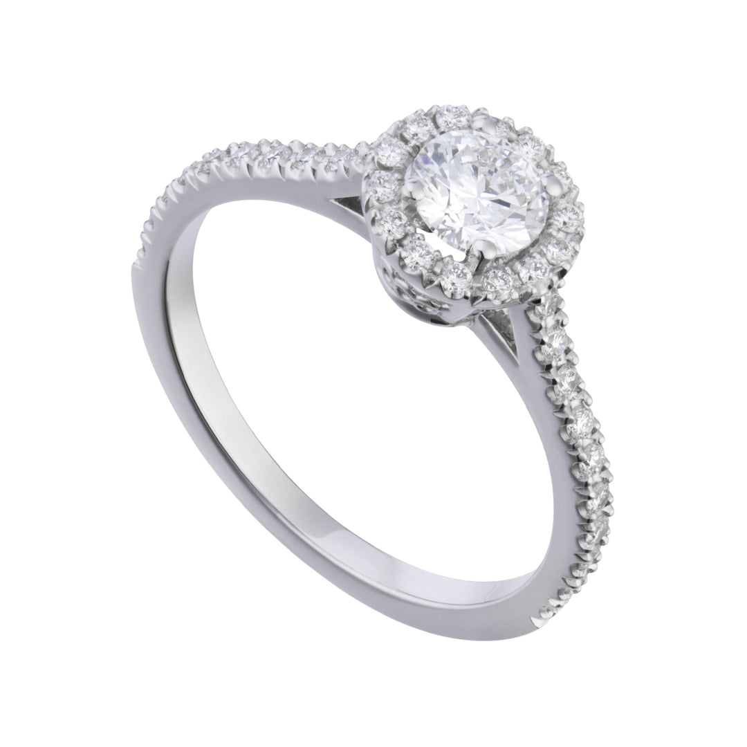 Golay solitaire ring med cen kontur 0,50 i platin ACT008DI50PT-25169110148