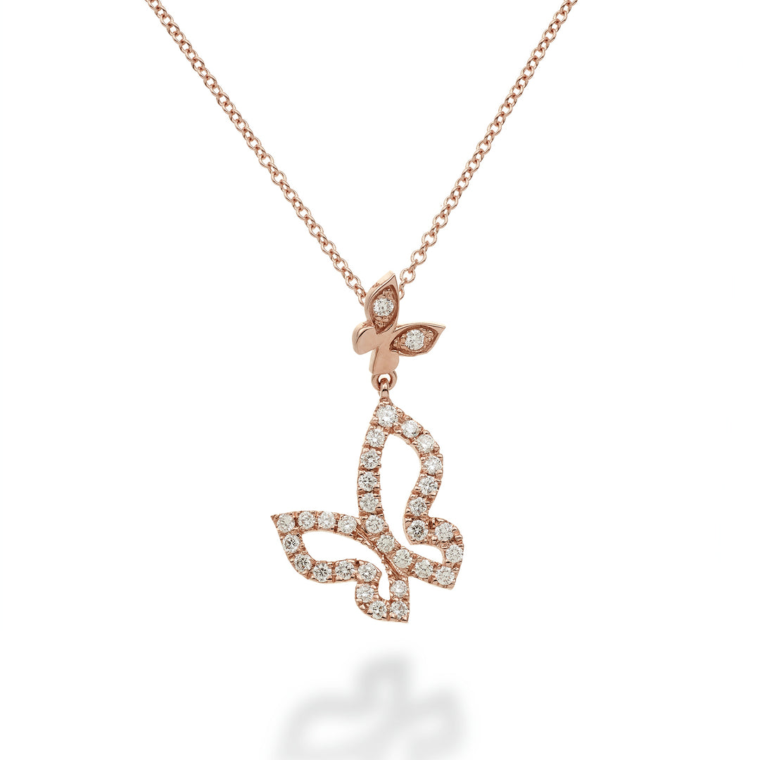 Golay mariposa choker medium sommerfugl vedhæng GFFA003DI-22236110016