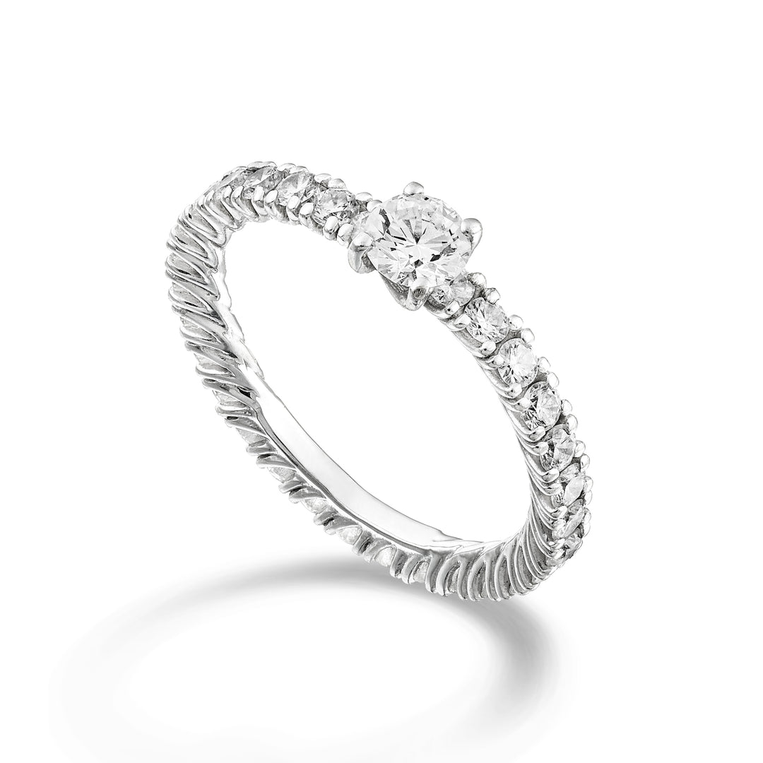 World Diamond Group lineær evighedsring med 0,32ct cen ABRIN1460-24012110064