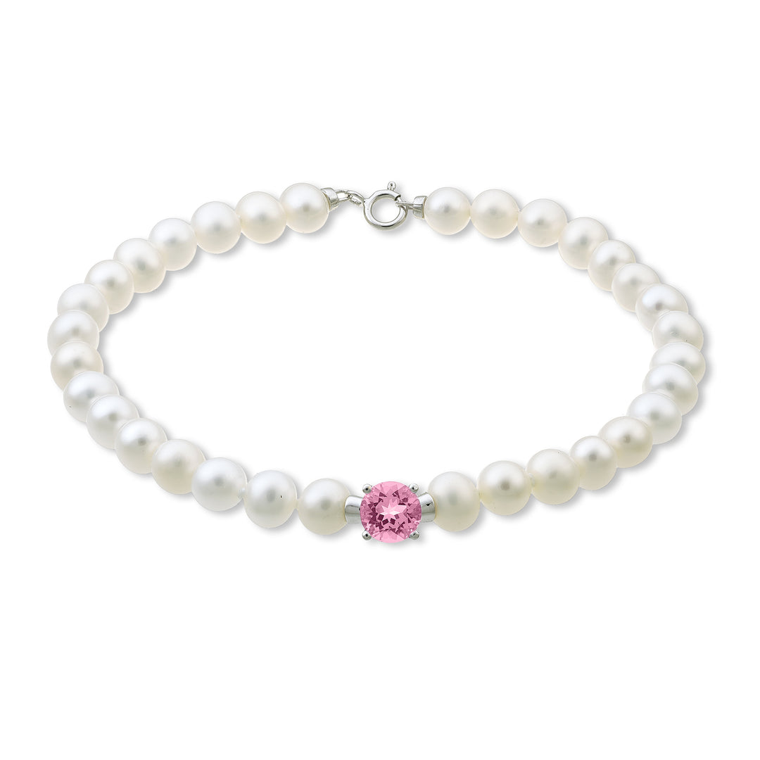 Mikiko br 18k fw 5-5,5 runder rosa Topas 6 ct.0,99 Federring MB1018O4TPPK50
