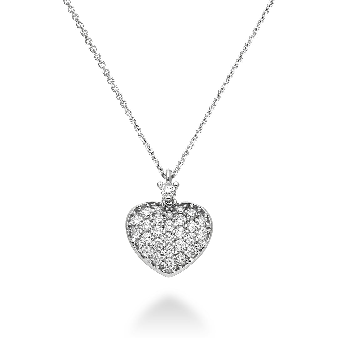Golay cl 18k 0,34 ct gewölbtes Herz Größe 3 Weißgold Katze. weiß GD5094O4BR034-3