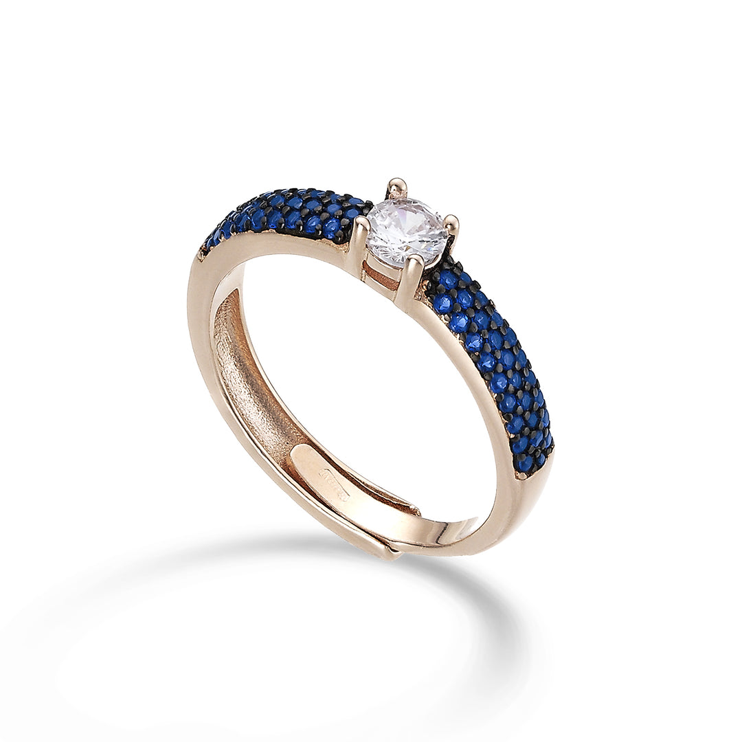Mikiko an ag925 gem swarovski blå og hvid MA7185A3BLU0000