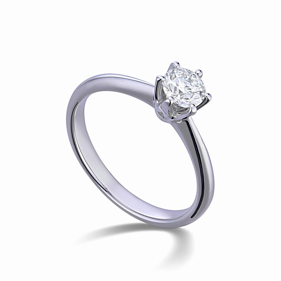 Golay solitaire ring 6 prongs AGI1830-26166110111
