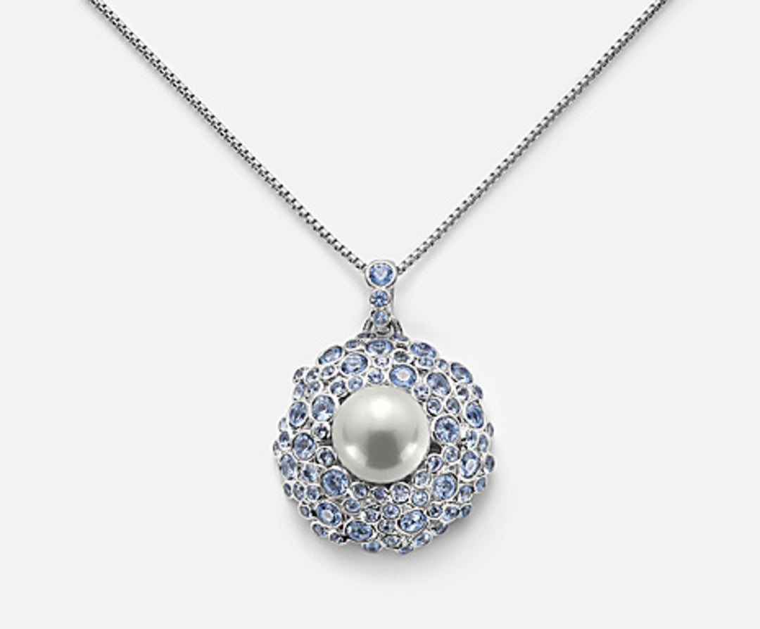 Nihama cl ag925 fw bot 11,5/12 gem swarovski blå 70 cm ND7552A4LIGHT BLUE