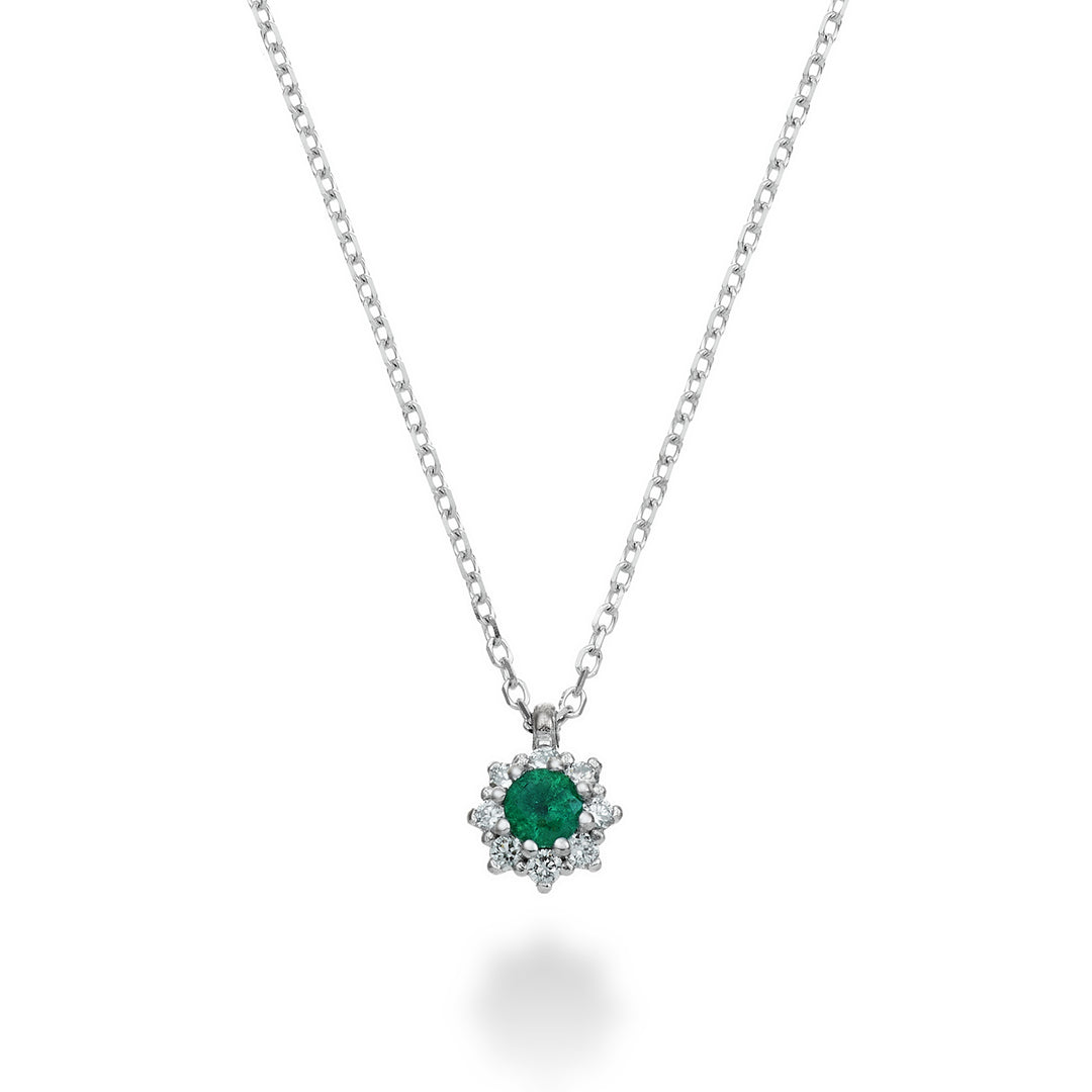 Nihama cl 18k smaragd n. ct.0,07 diam. 0,04 ct storlek 1 ND5084O4SMN007