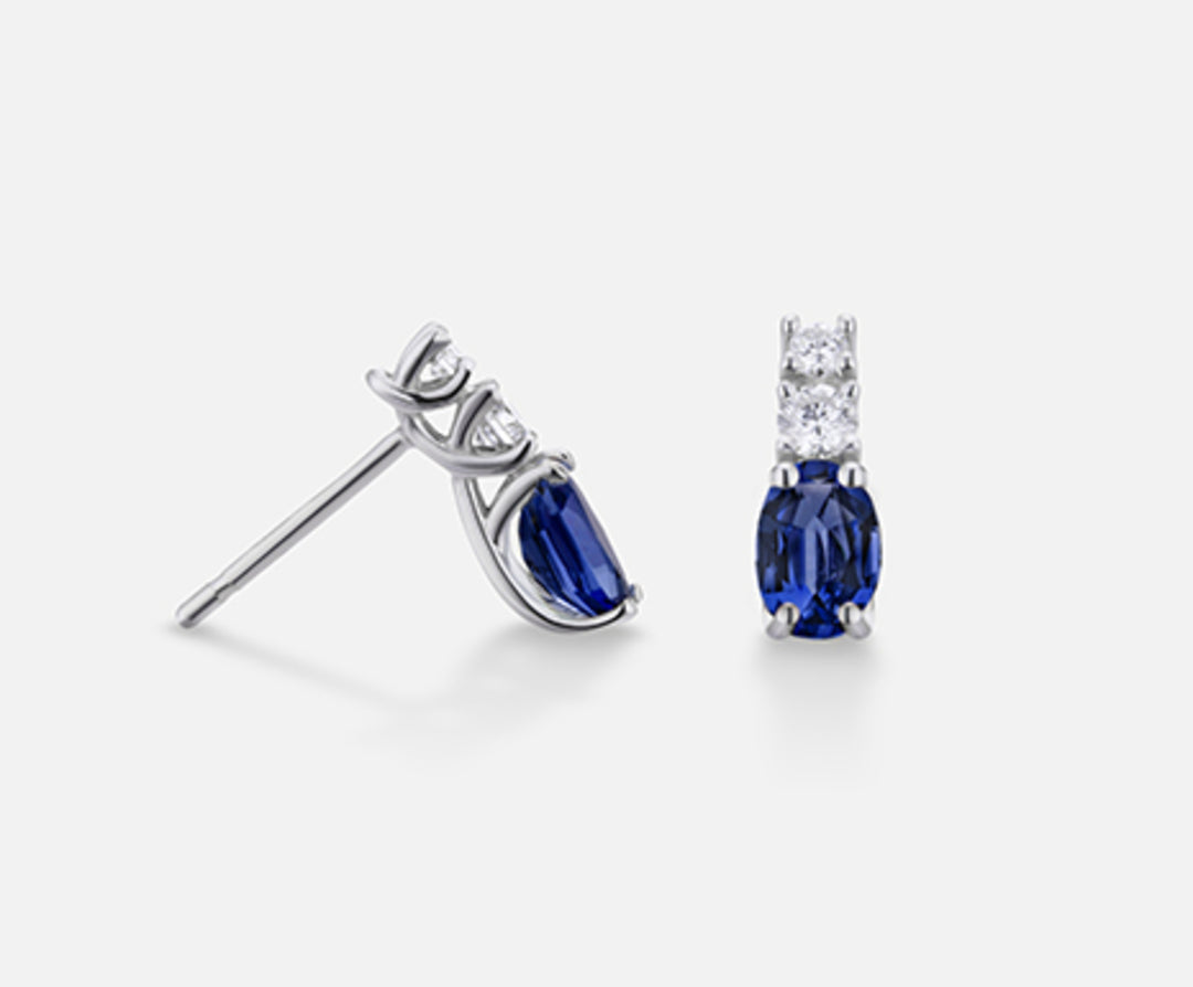 Nihama oder 18 Karat ovaler Saphir, 6 x 4 ct. 0,80 dia ct. 0,20 NO5035O4ZFD