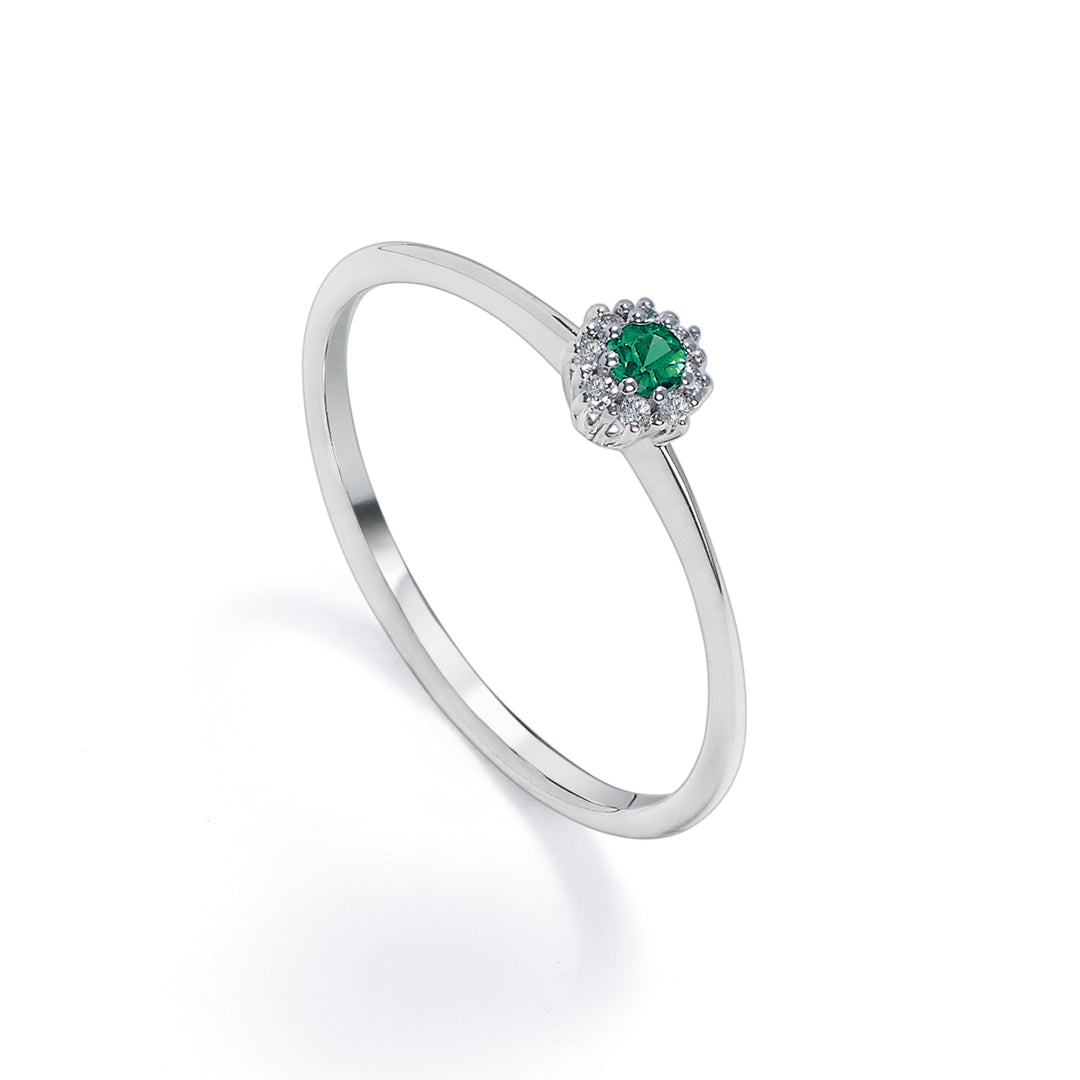 Mikiko an 18k emerald n. ct.0,07 diam. 0,04 ct storlek 1 MA5139O4SMN007