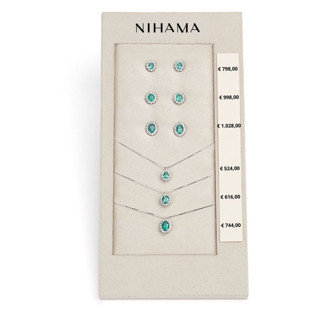 Nihama package cl 5125/5126/5086 + or 5103/5014/5068 18kt oval 4x3/5x4/6x4 emerald tr. N.LIGHTBOX.19-T