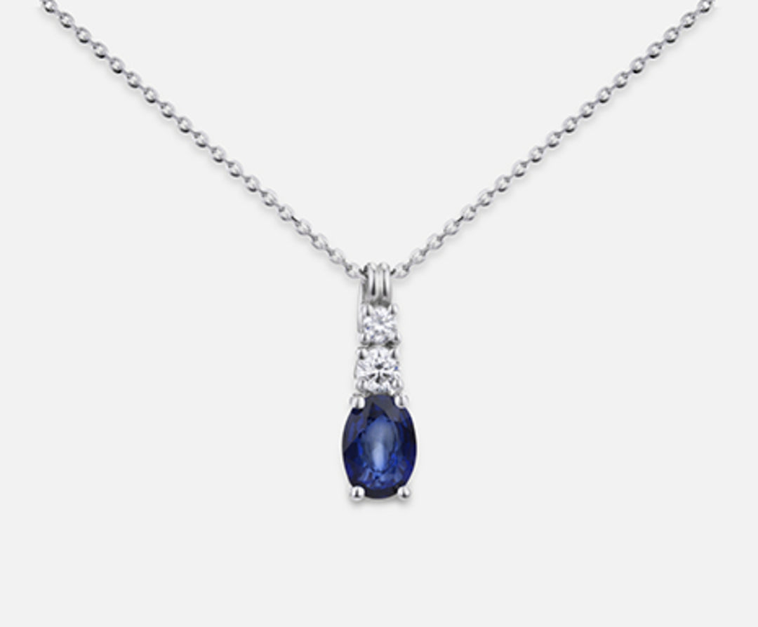 Mikiko cl 18k oval sapphire 7x5 ct.0.80 dia ct.0.15 MD5056O4ZFD