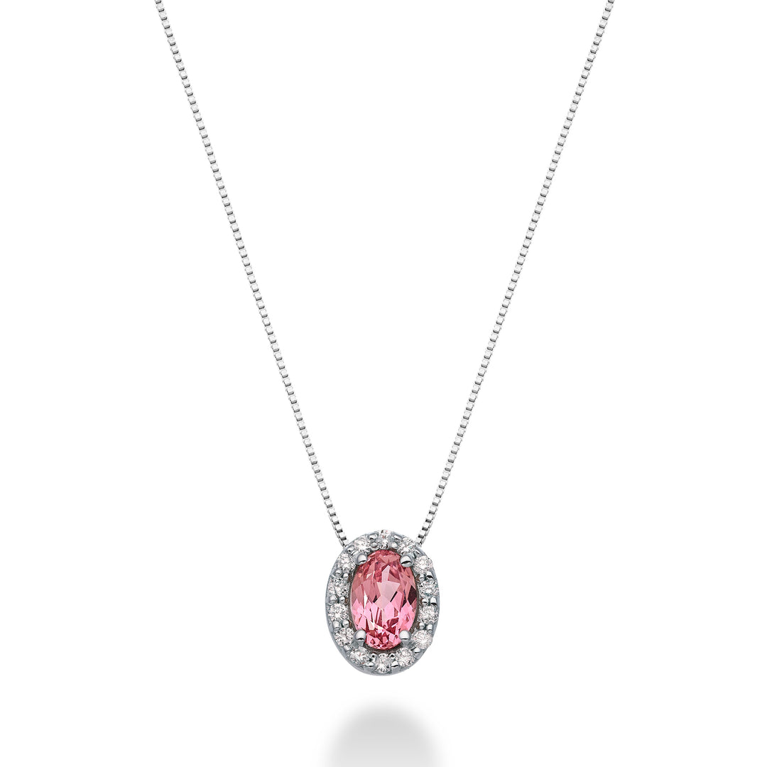 Mikiko cl 18k oval pink safir 6x4 ct.0.60 dia ct.0.09 MD5059O4ZFRP
