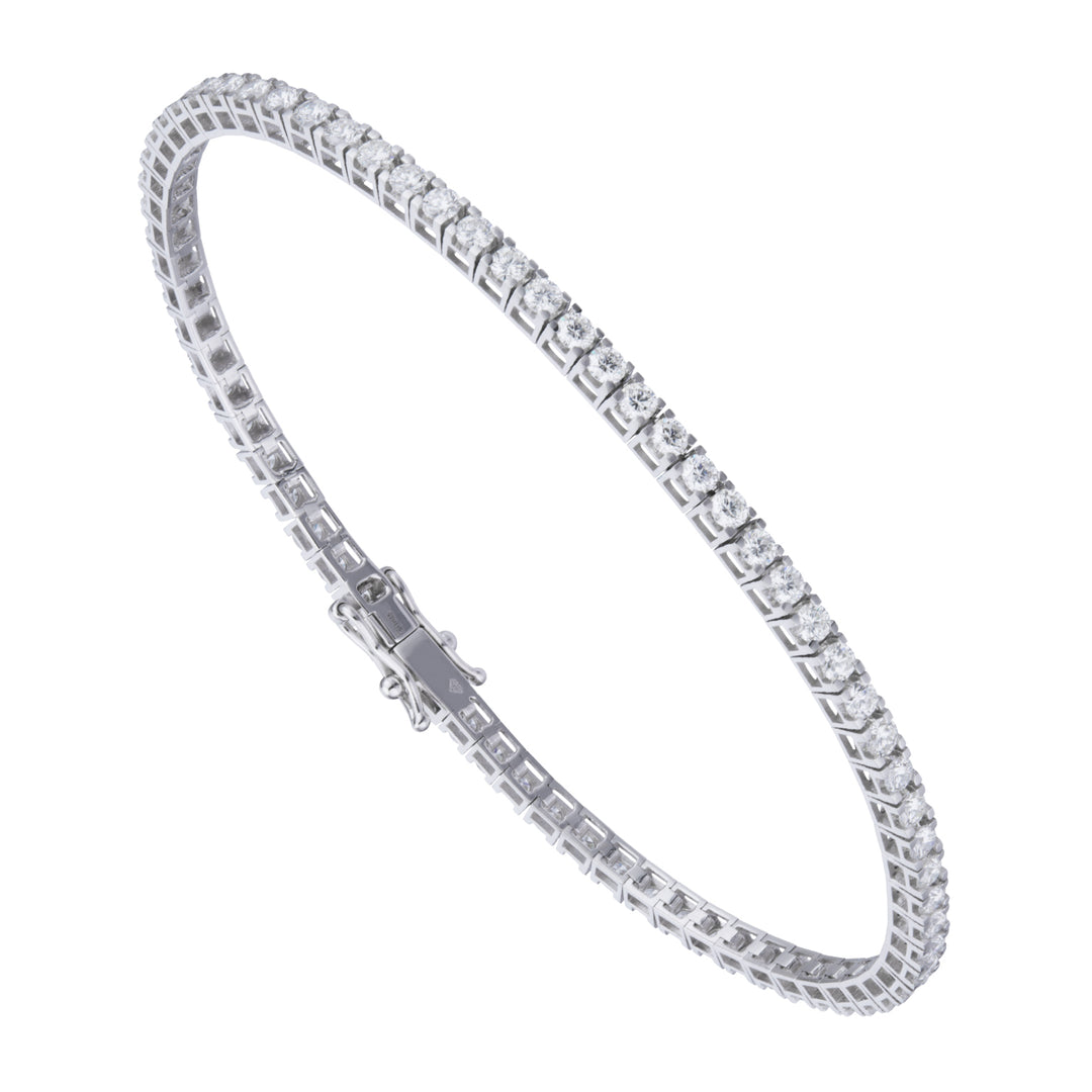 World Diamond Group fyrkantig bezel tennisarmband cm. 17,5 ct. 2,40 BTQ110DI8-21364110003
