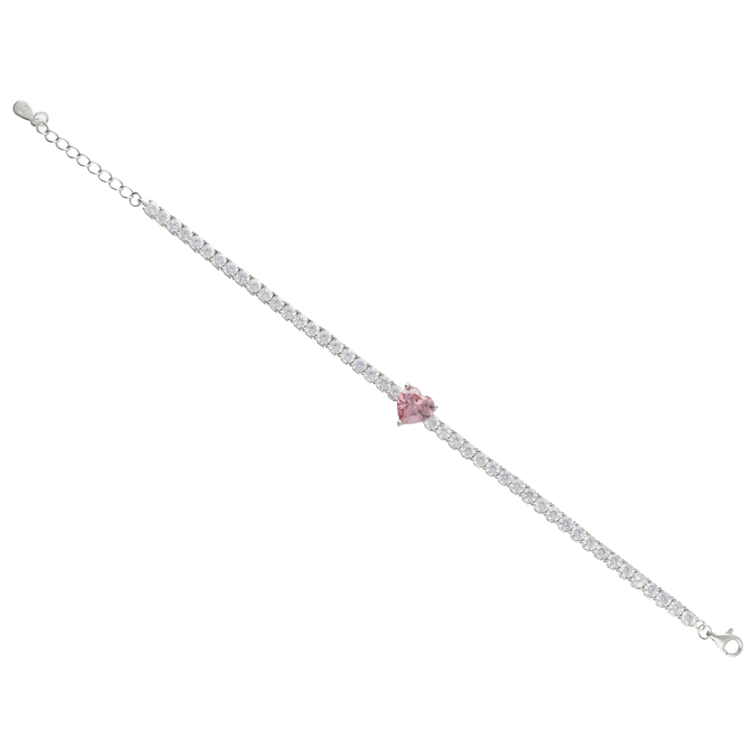 Mikiko br ag925 gem swarovski vit och rosa MB7441A4ROSA000