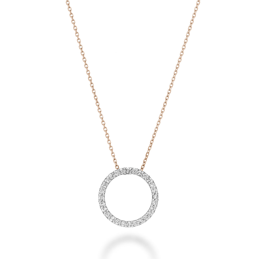Golay cl 18k geometrier cirkelformede diamanter 0,16 ct hvidguld cat.rose GPFCERDIO7