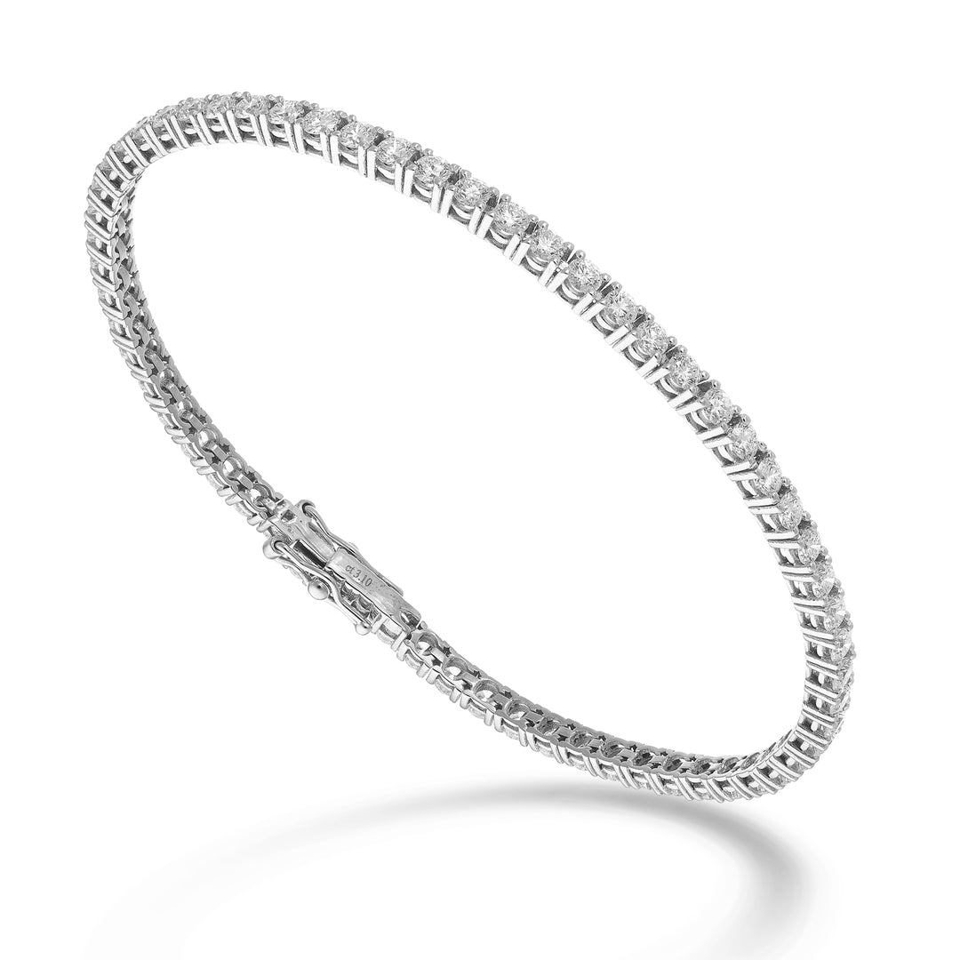 World Diamond Group cast tennis bracelet. light wire ct 0.05 each BTF800D005-175-26117110155