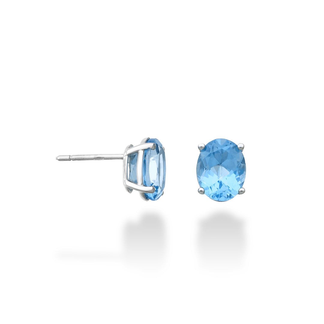 Nihama eller 18k oval blå topas 9x7 ct.4,20 NO5123O4TPAZ