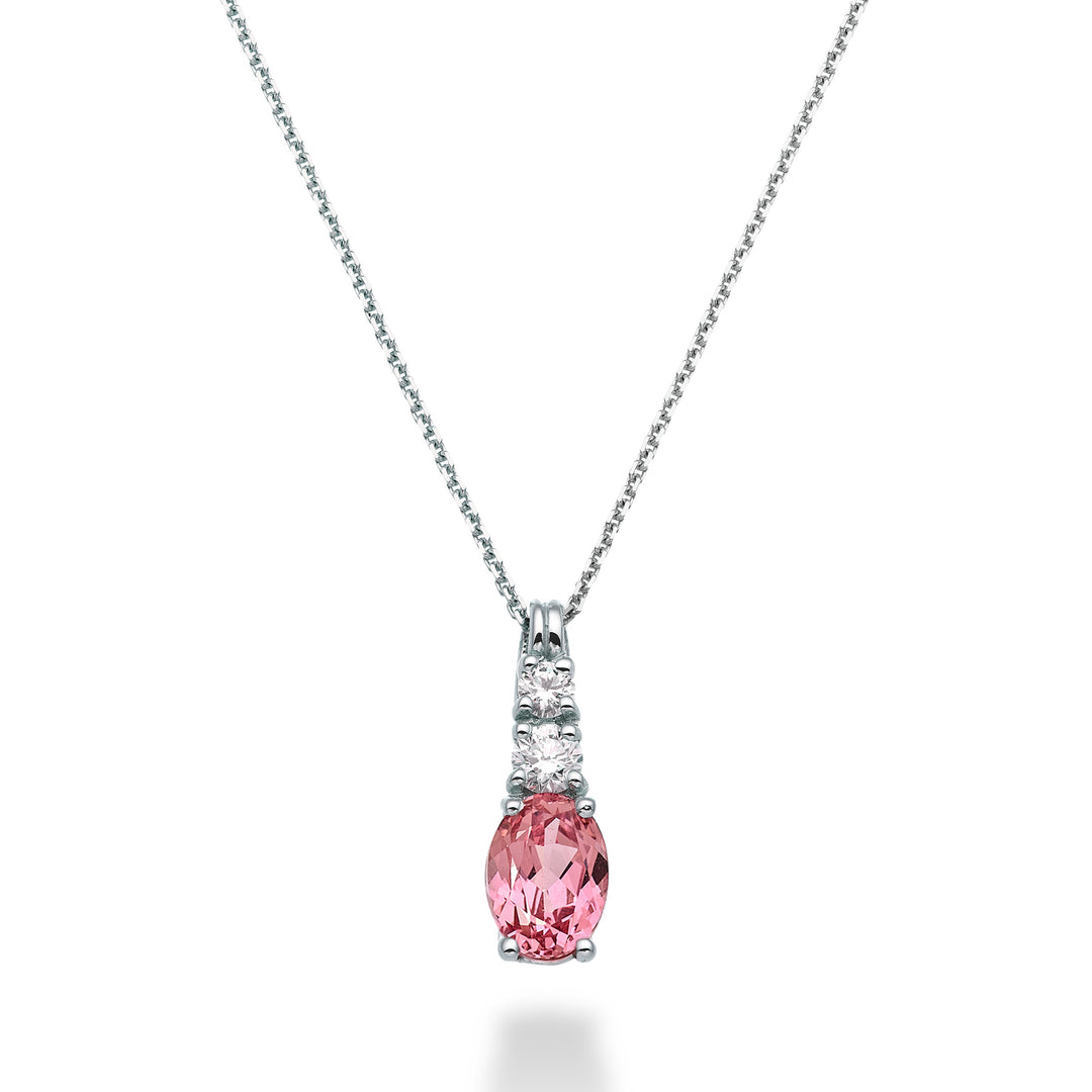 Mikiko cl 18k oval pink safir 7x5 ct.0.80 dia ct.0.15 MD5056O4ZFRP