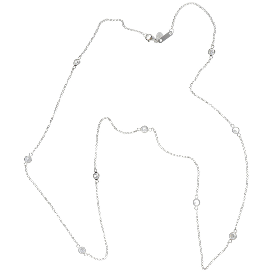 Nihama cl ag925 gem swarovski hvid cm.60 ND7583A4BIANCO0