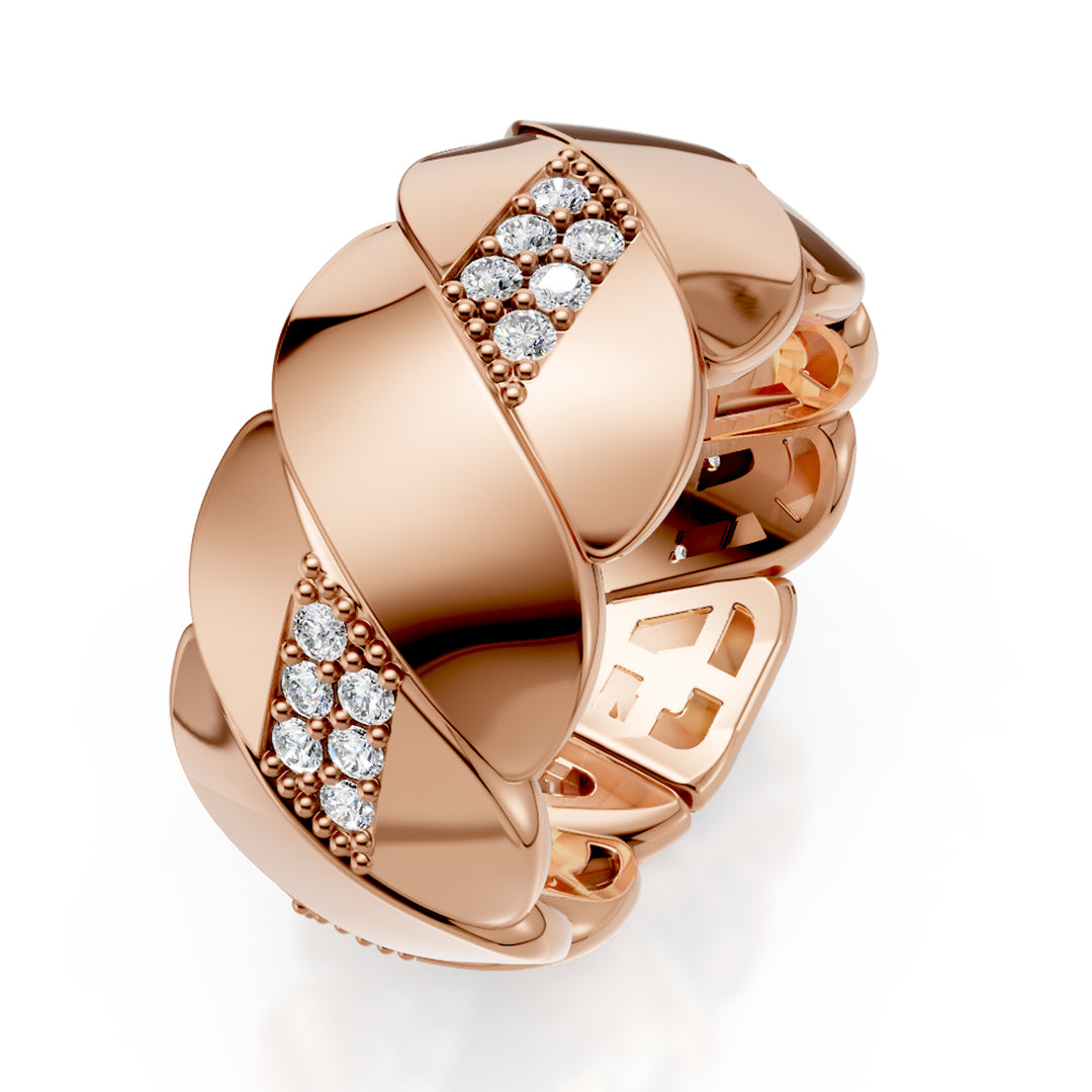 Golay swing fingerring med diamanter mobila element AD003DIR2A-24036110091