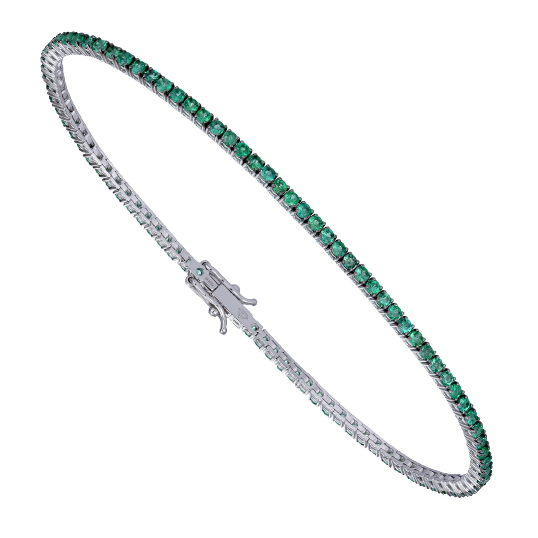 World Diamond Group smaragdtråd tennisarmband BTF001SM8-19275110065
