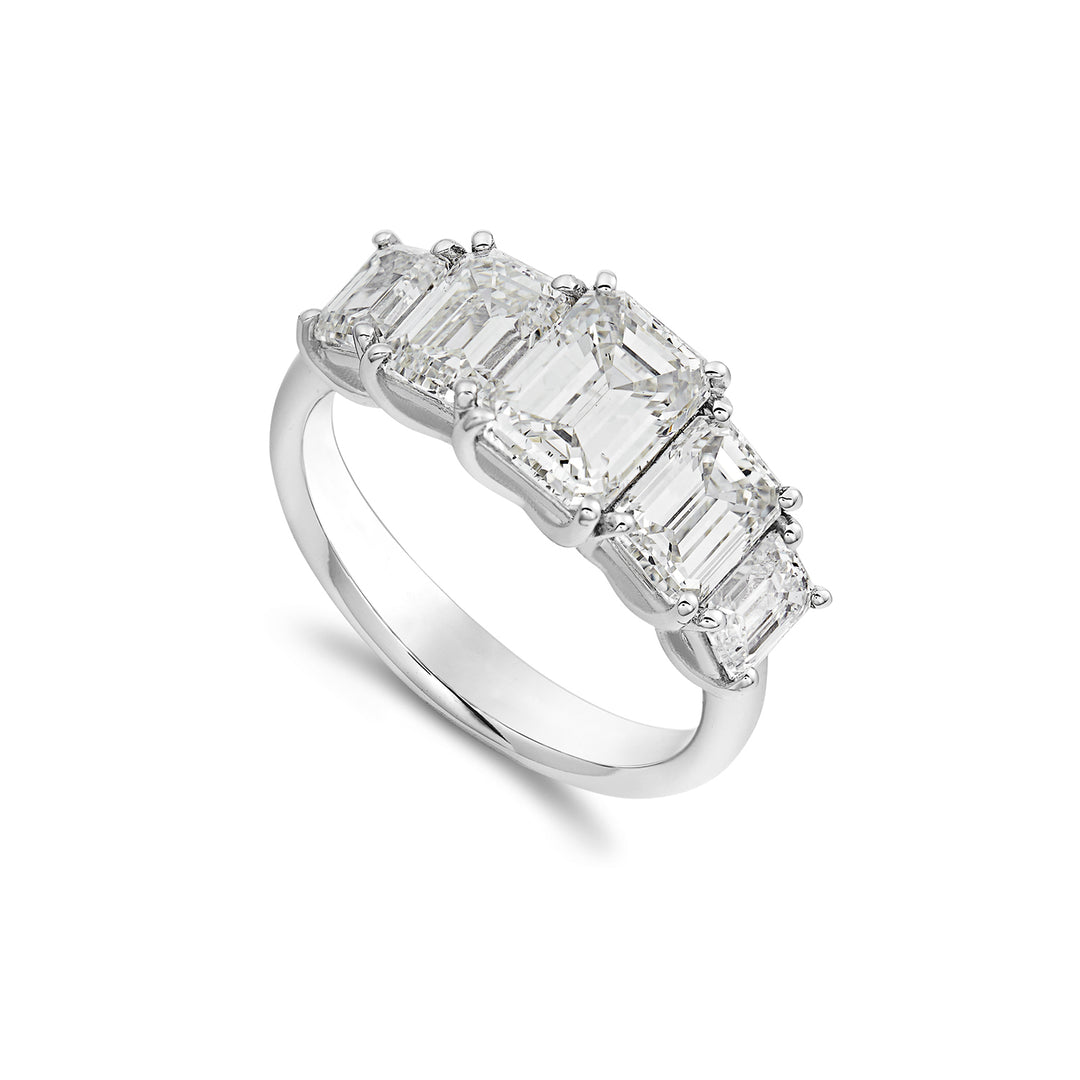 World Diamond Group riviera 5 skalära smaragdslipade stenar 1,5 ct AR5SEM002DI-22321110033