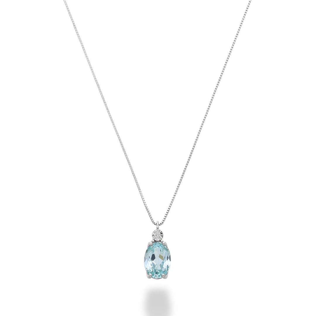 Mikiko cl 18k ovaler Paraiba-Turmalin 7x5 mit Diamant MD5186O4PAR