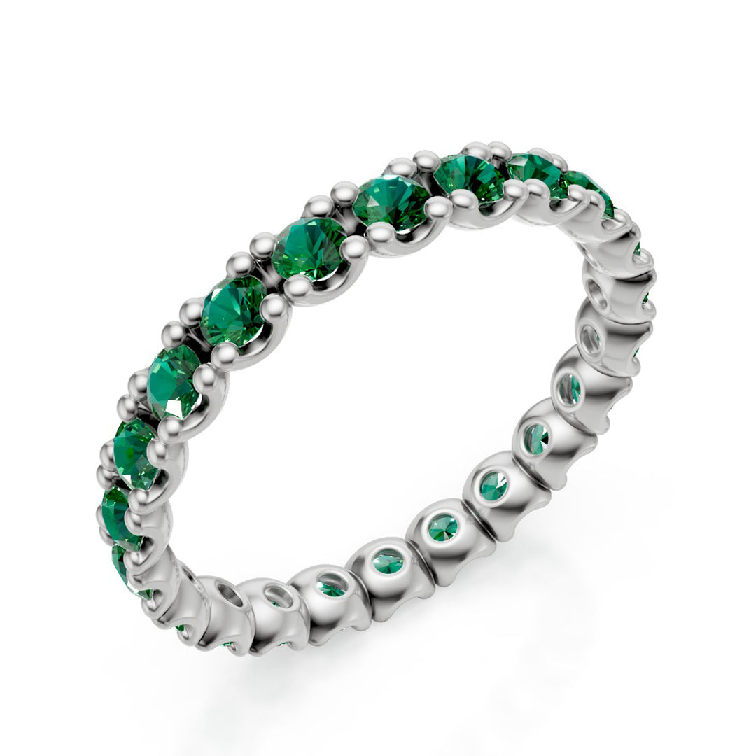 Mikiko an 9kt emerald lab ct. 0.92 white gold MXDAET010R4SMR