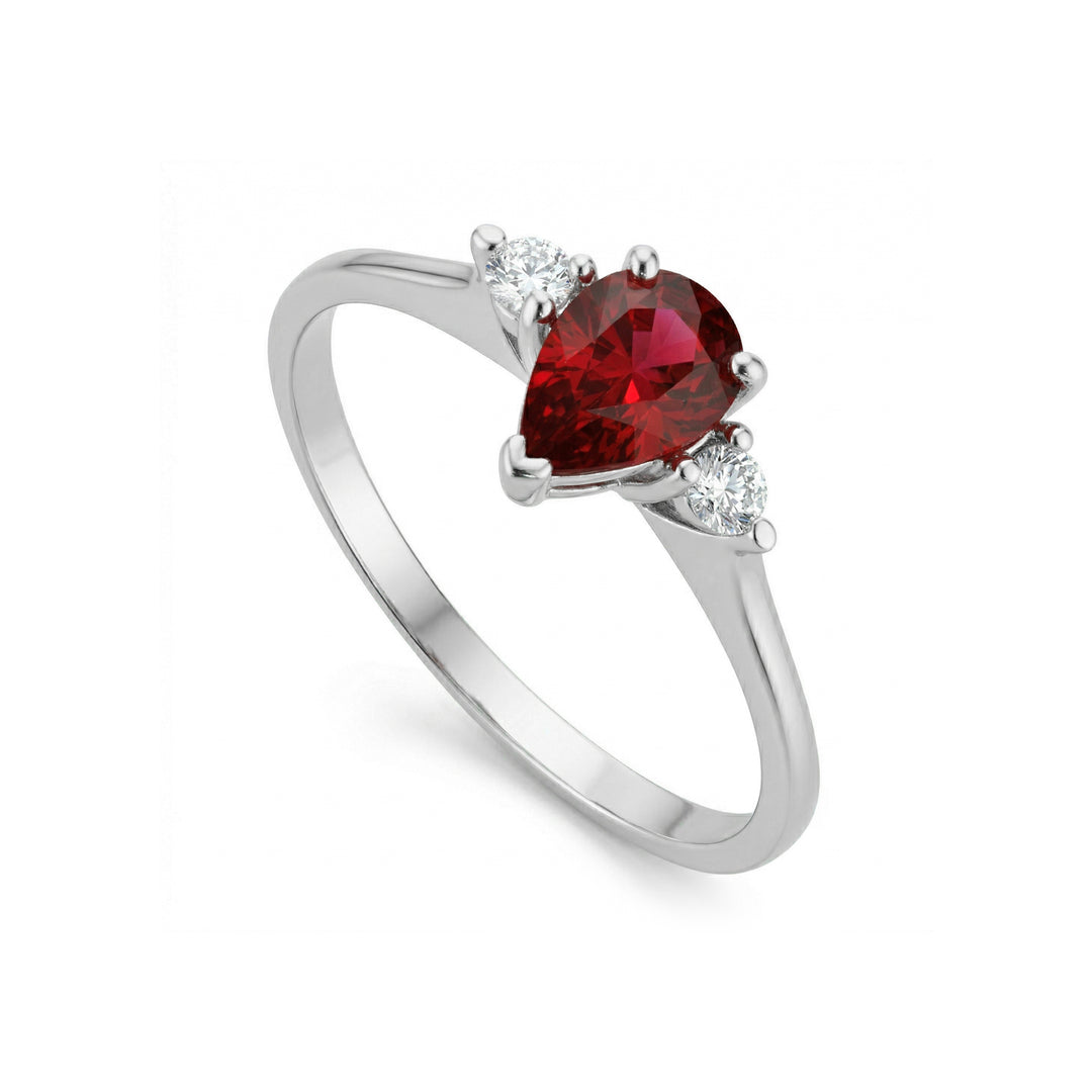 Golay ring ruby drop 6x4 och diamanter ACL491DIRU1-19126110081