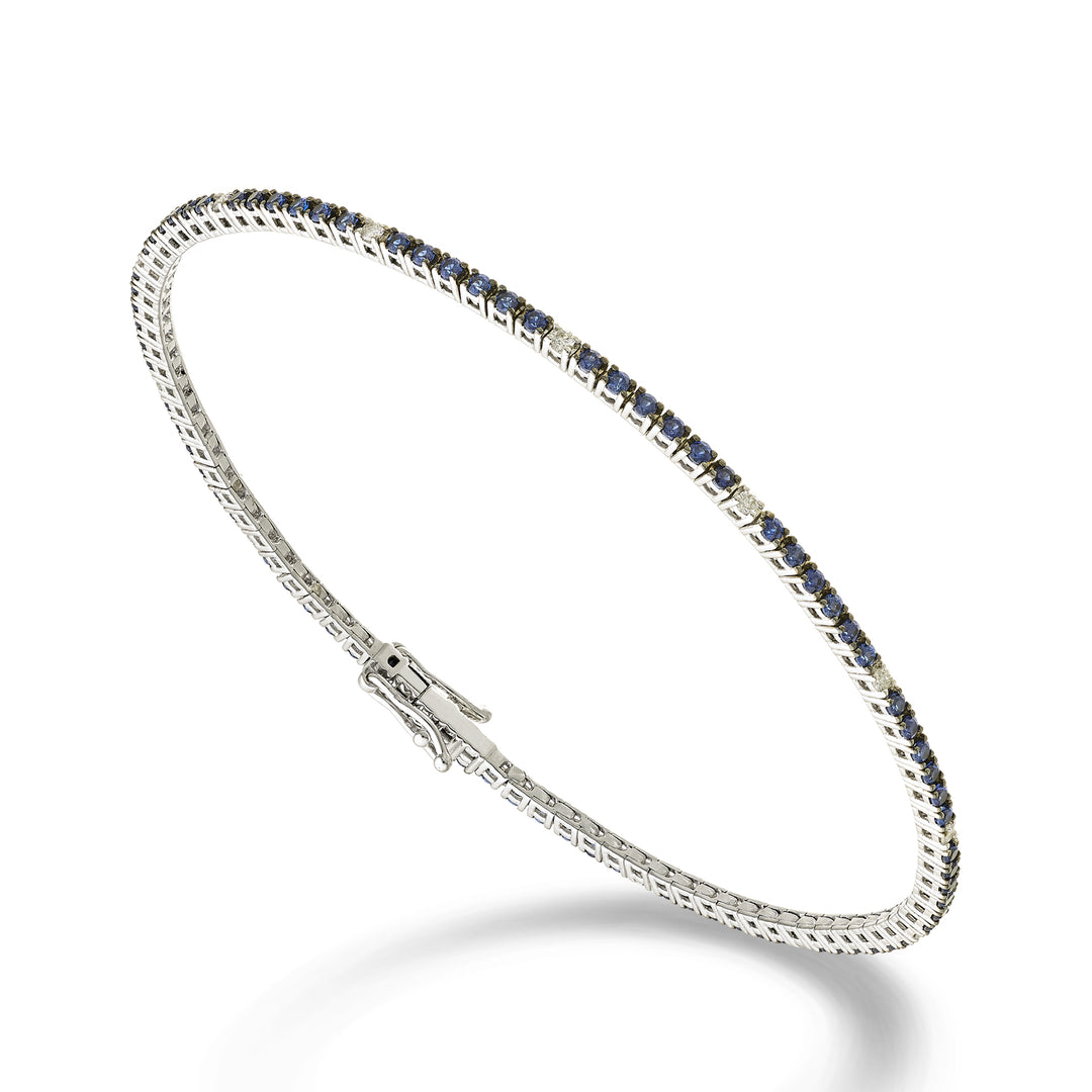 Golay Br Tennis 18 Karat Saphire 1,05 ct Diamanten 0,13 ct 17,2 cm – 94 Fassungen GBTF0011ZBRDIO4