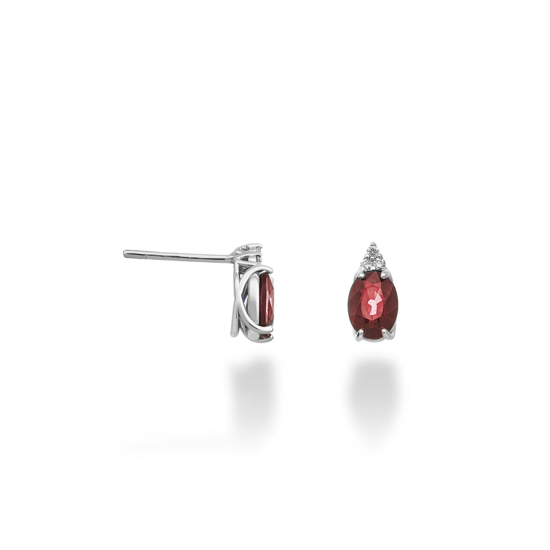 Nihama oder 9k Rubin n. 7x5 Oval und drei Diamanten NO5172R4RBN160