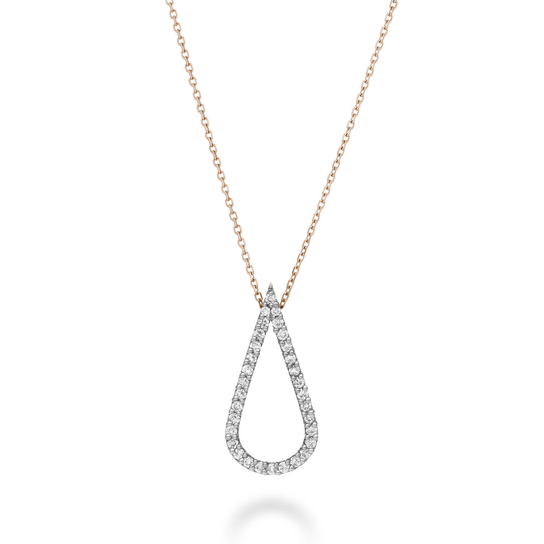 Golay cl 18k droppformade geometrier diamanter 0,20 ct vitguld cat.rose GPFGOCDIO7