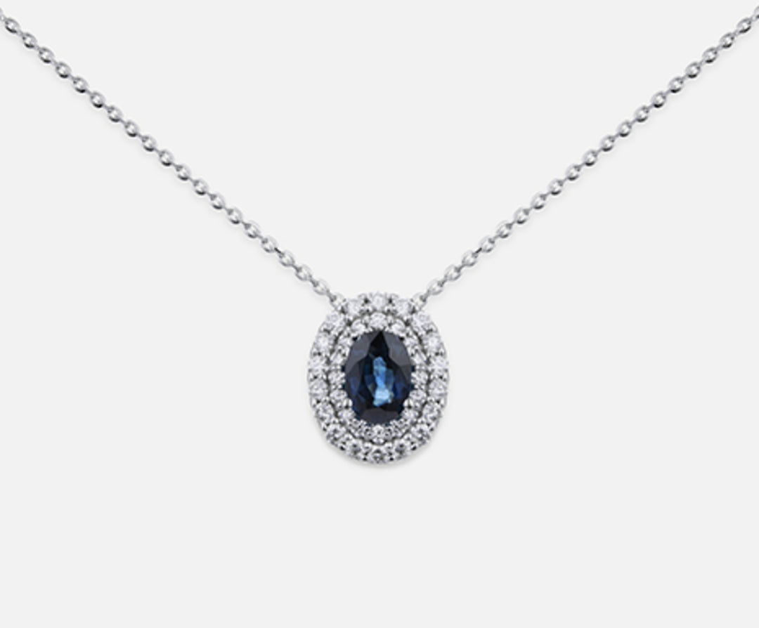 Mikiko cl 18k sapphire n. oval 6x4 ct.0.62 dia ct.0.33 MD5061O4ZFN062