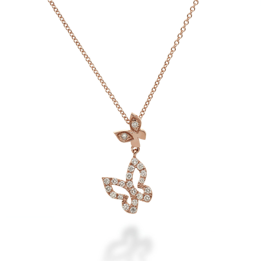 Golay mariposa choker litet fjärilshänge GFFA002DI-24148110007