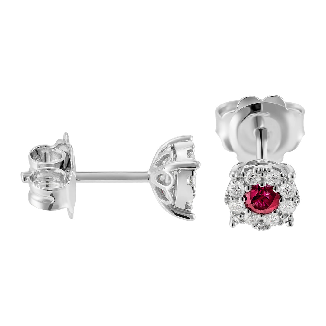 Nihama eller 18k ruby ​​n. 0,23 ct diam. 0,20 ct NOGICE01DIRUO4