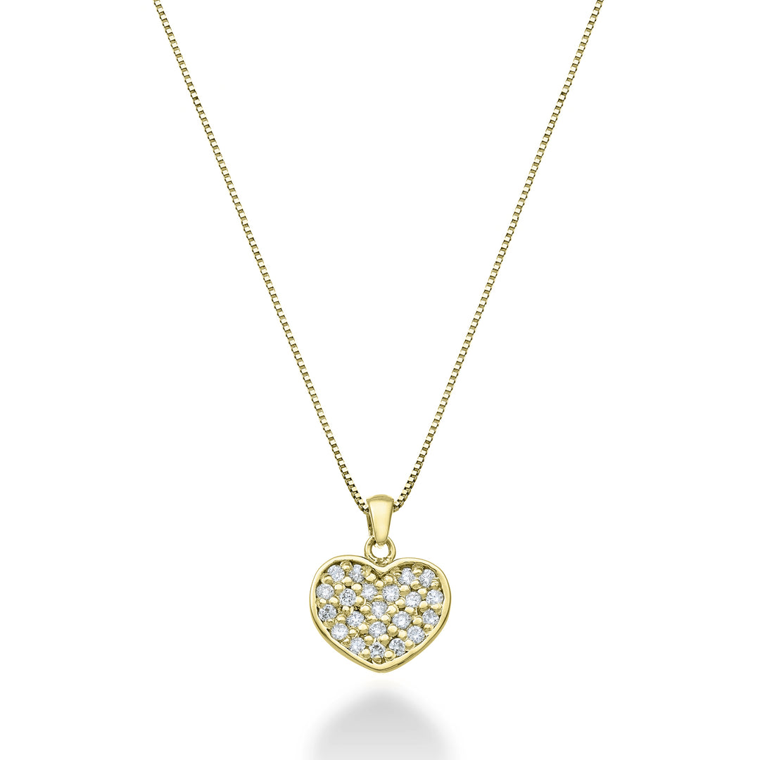 Mikiko cl 18k hjärta 0,13 ct gult guld MD5167O1BR013
