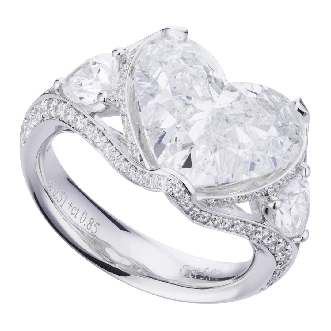 World Diamond Group ring med central hjertediamant APU394DI-20016110041