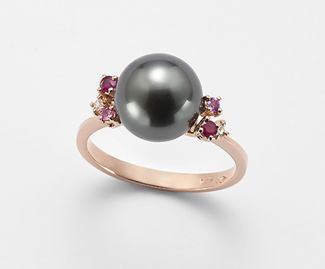 Mikiko an 18k sspb 10/11 ct.0.03 rubies 0.12 ct and pink sapphires 0.07 ct MA0760O3SANE100