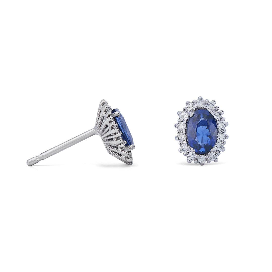 Nihama oder 18 Karat Saphir Nr. oval 6x4 ct.0,80 Durchm. 0,26 ct NO5068O4ZFN