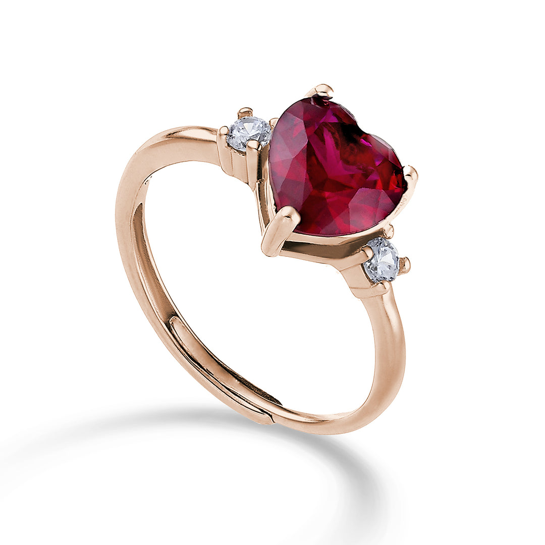 Mikiko an ag925 gem swarovski hvid og rød MA7202A3RED00