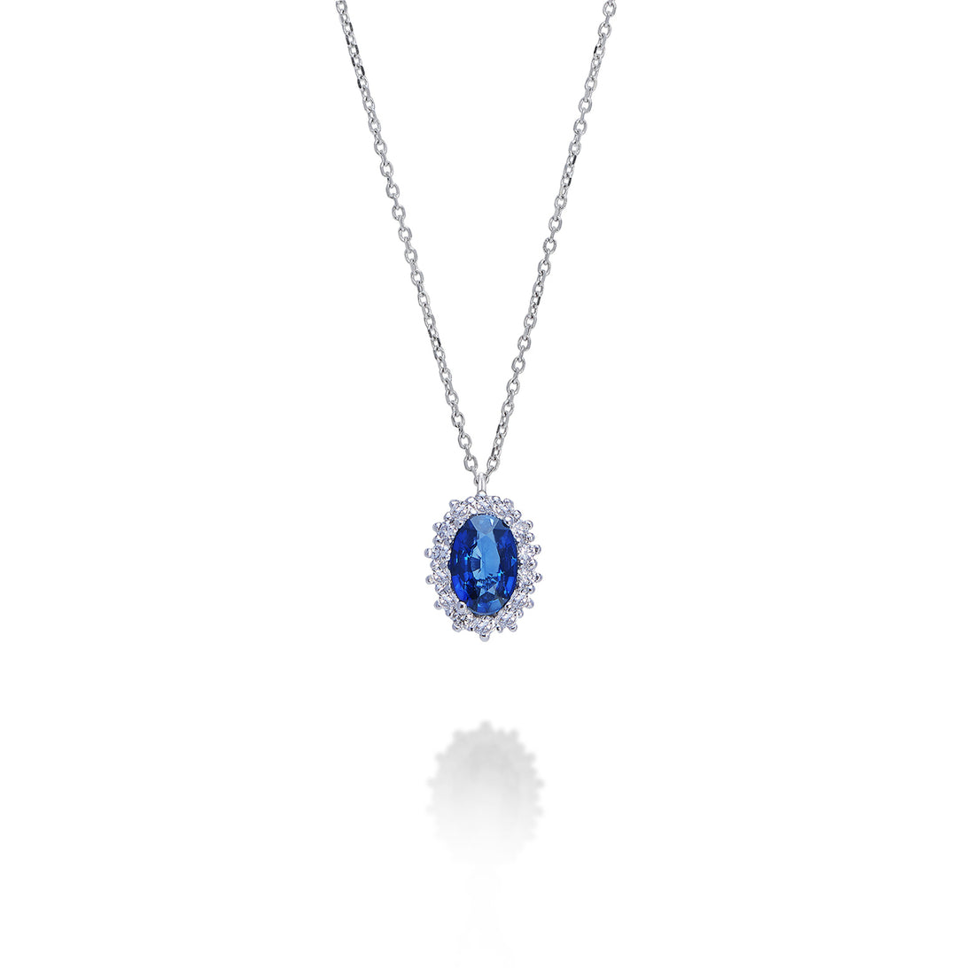 Nihama cl 9k oval safir 6x4 ct.0,40 diam. 0,13 ct ND5086R4ZFD