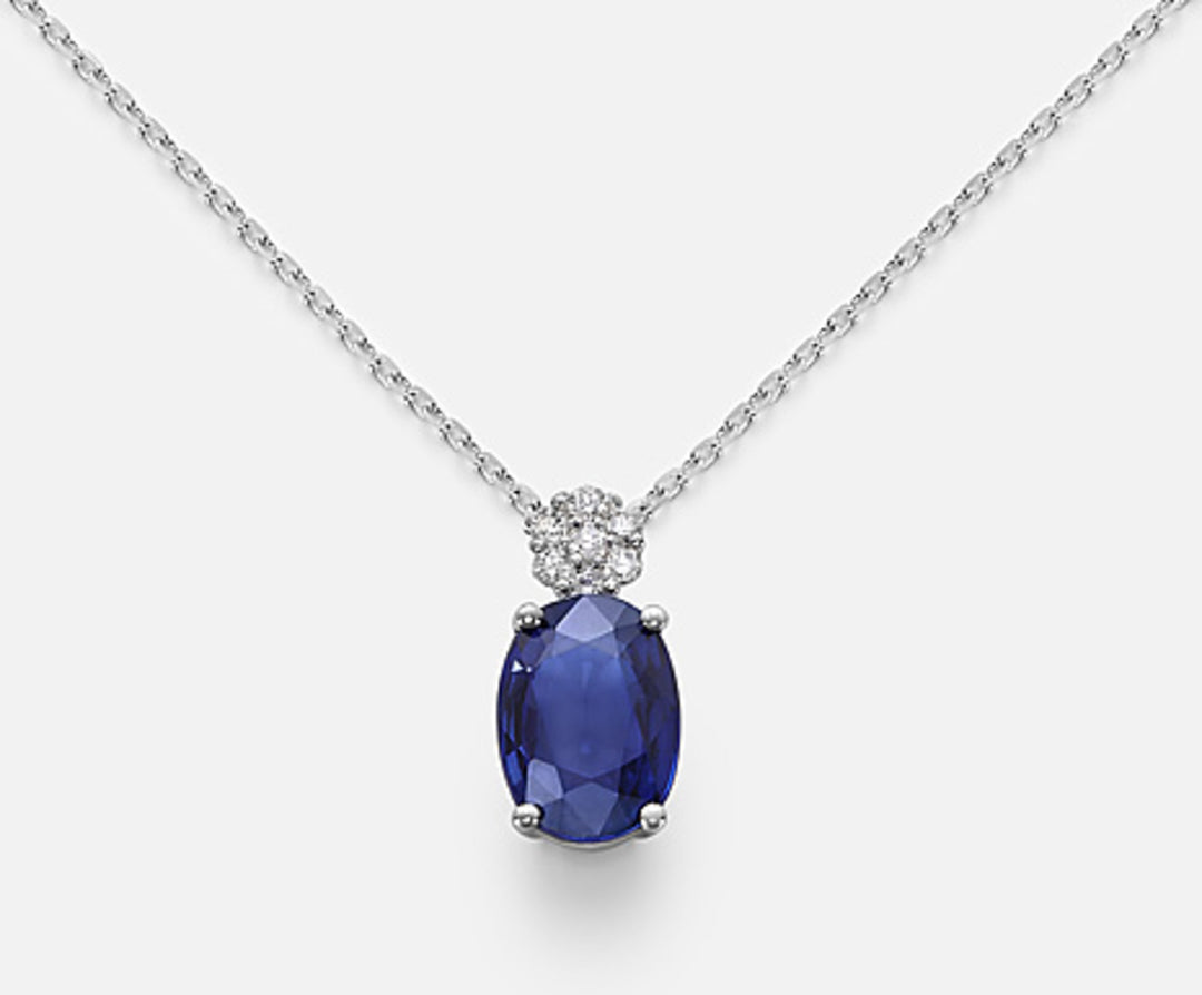 Mikiko cl 18k oval safir 7x5 ct.0,80 diam. 0,05 ct MD5025O4ZFD
