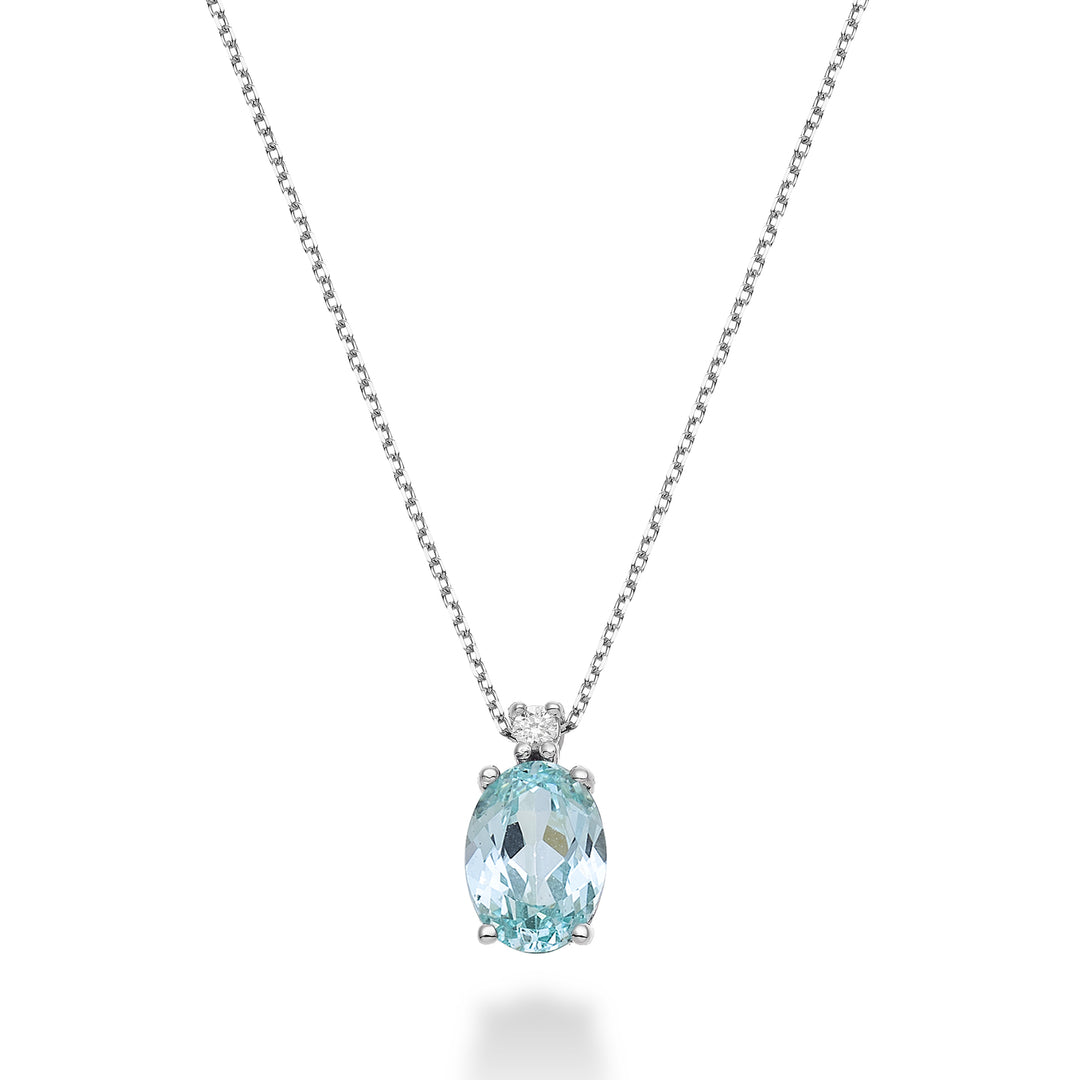 Mikiko cl 18k oval paraiba turmalin 8x6 ct.1,60 diam. ct.0,025 MD5036O4PAR