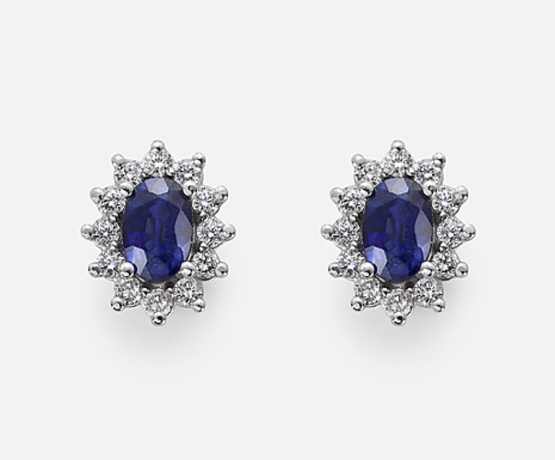 Nihama oder 9k Saphir Nr. oval 6x4 ct.1,24 Durchm. 0,46 ct NO5030R4ZFN124