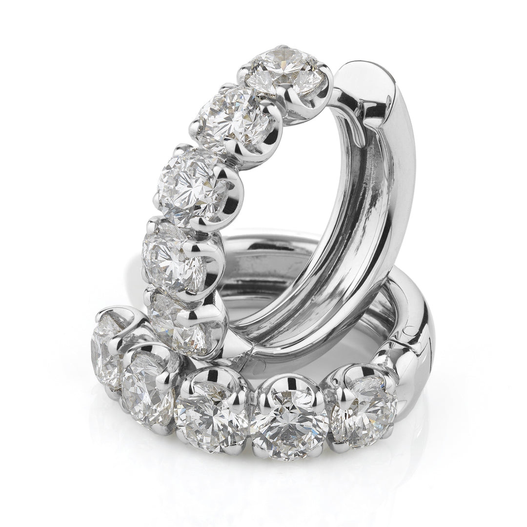 Golay earrings with circle diamonds totaling ct. 1.10 OFP2148-26061110184