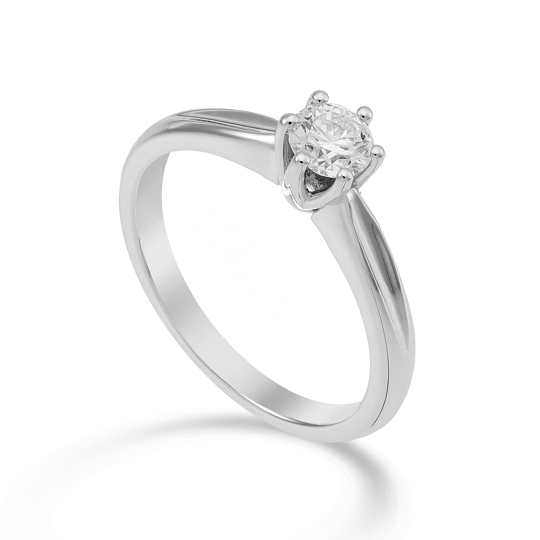 World Diamond Group solitaire ring with 6 prongs ASL046DI-23009110071