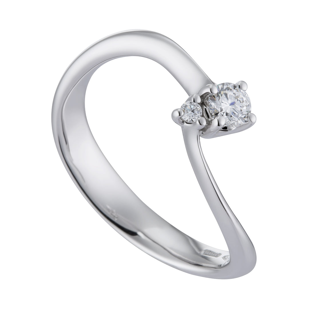 World Diamond Group solitaire dobbelt diamantring ASL023DI1-17264110036
