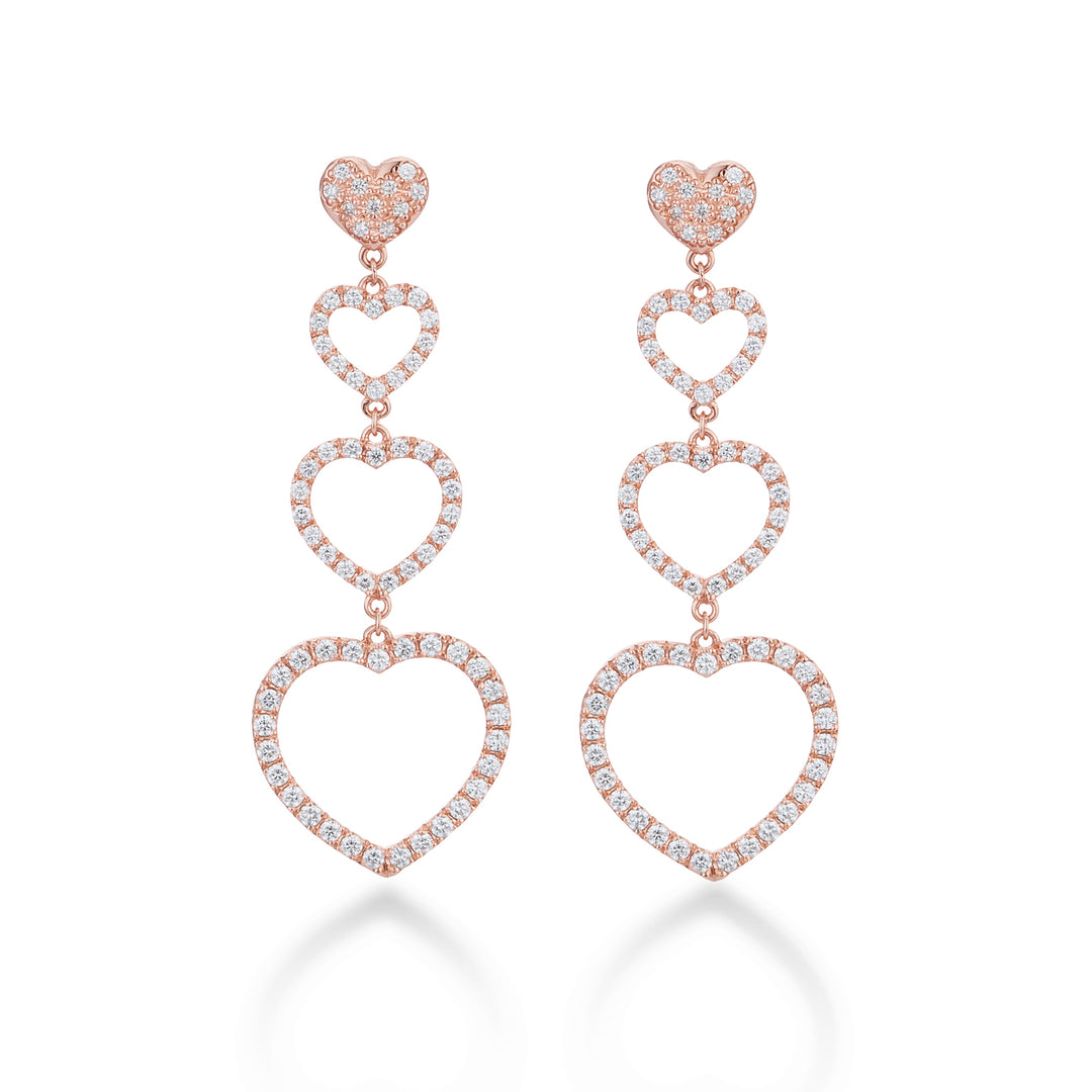 Golay Ohrringe Amami Herzen Anhänger Set Diamanten OFCU002DI-22146110031