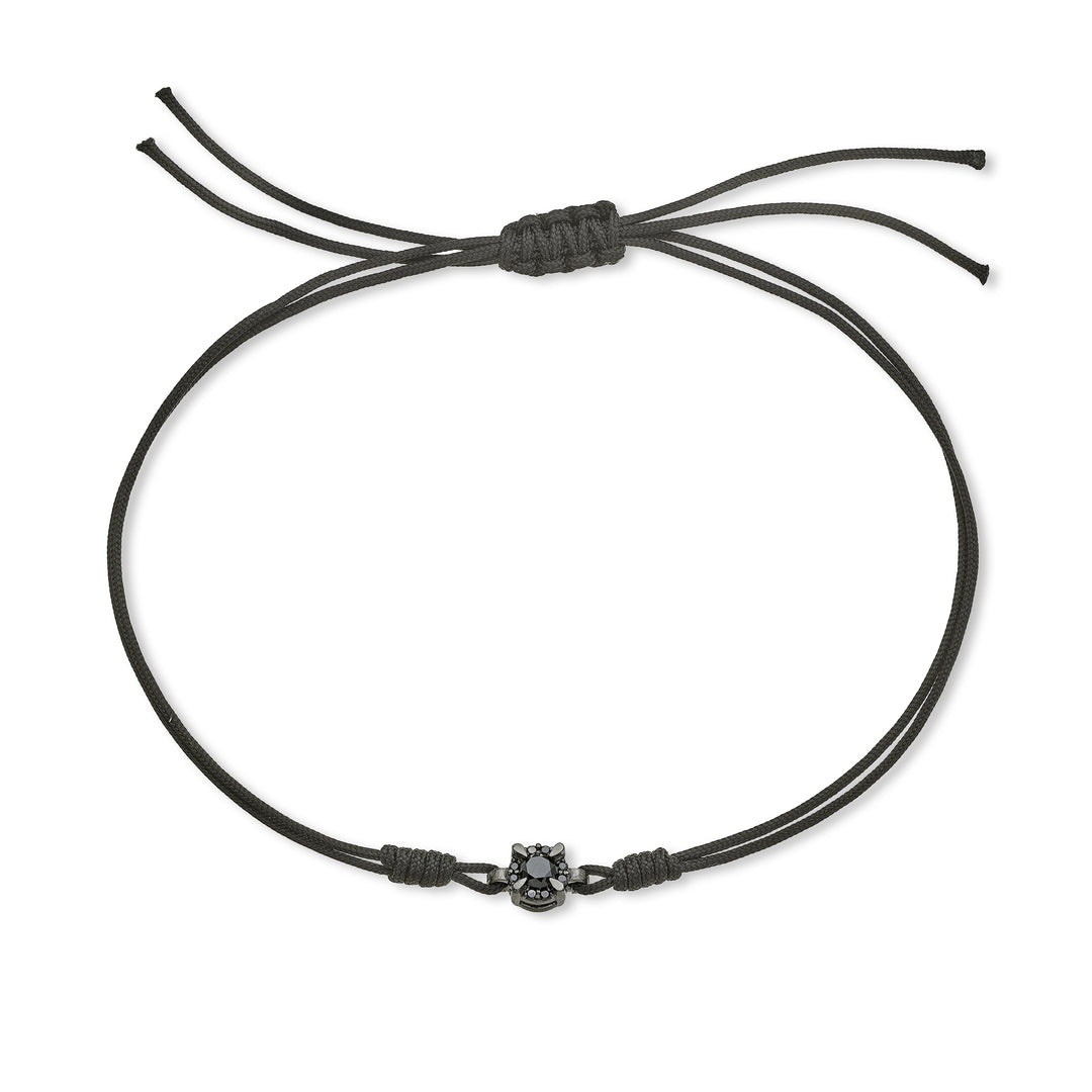 Mikiko br 18k ct.0,06 diam.sort rund str. 1 rhodium sort/sort MB5056O6BK1NE